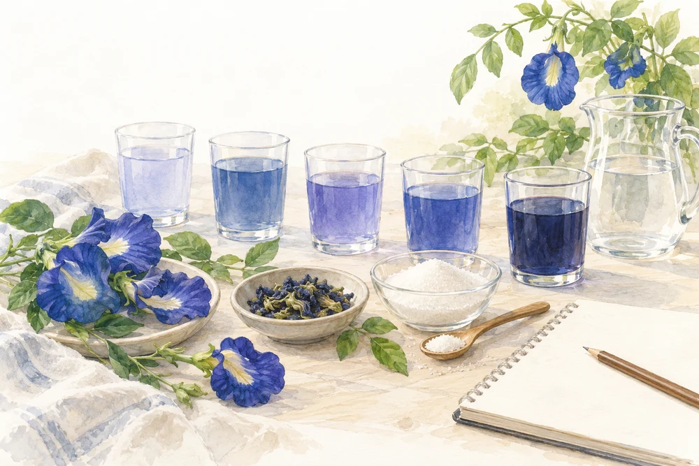 花の抽出物を含む飲料と食後の血中指標の研究テーマを表す挿絵