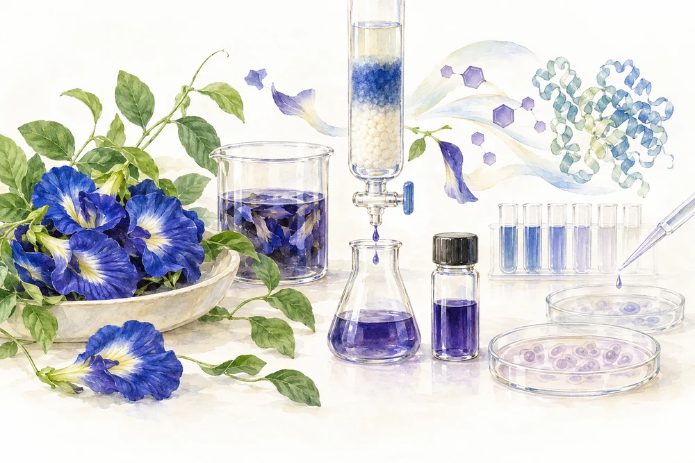 花のフェノール成分を精製すると、測定値はどう変わる？の研究テーマを表す挿絵
