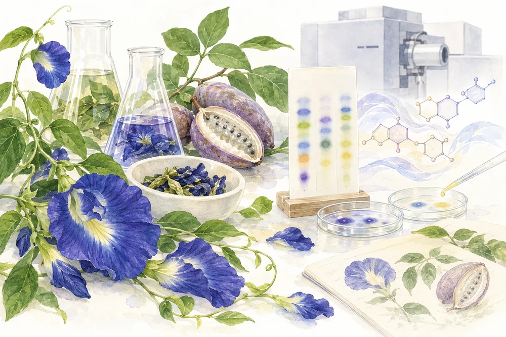 成分を分けながら、どの部分が測定に反応するか探すの研究テーマを表す挿絵